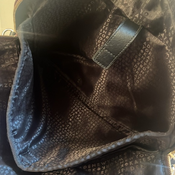 Kate Spade Wilson Road Daveney Plum Double handle Crossbody Nylon Laptop Bag - Picture 7 of 9